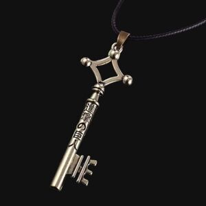 FASHION KEY NECKLACE ON CORDED NECKLACE